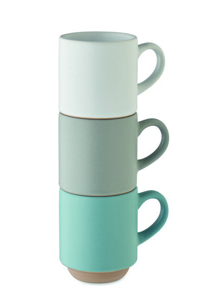 Keramična skodelica Cerack, zlaganje, 170 ml - Bela