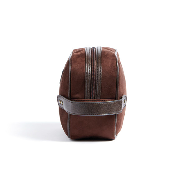 Vinga Hunton washbag polyester, 260x180x100 mm - Brown