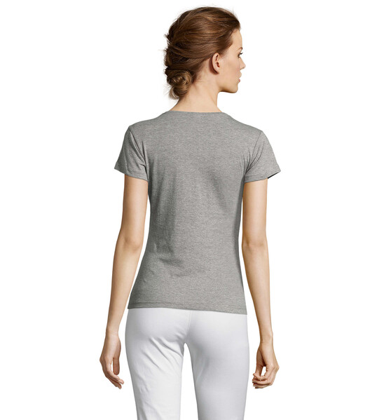 MISS T-SHIRT SENHORA 150g - Cinzento Dois TonsS