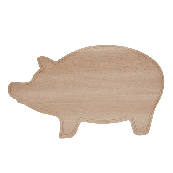 Drevená doska na krájanie Piggy