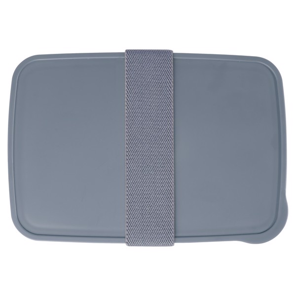 Boîte à lunch Dovi en plastique recyclé - Gris ardoise