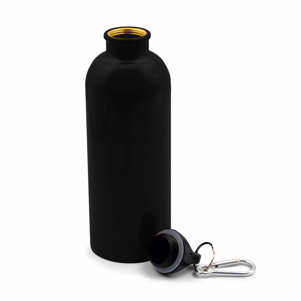 Sports bottle 500 ml with carabiner clip | Brenda - black