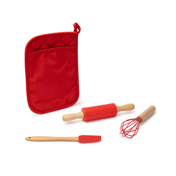 Personalised 3-piece baking set with multiuse pouch
