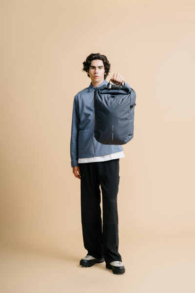 Sac à dos antivol et étanche Urban - Bleu Marine / Noir