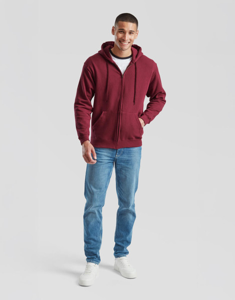 Classic Hooded Sweat Jacket - White / M