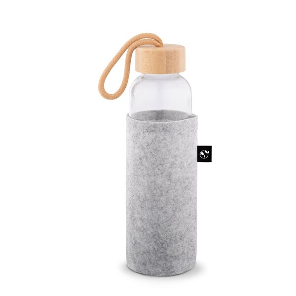 STOREY. Pouzdro z recyklované plsti (100% rPET), ideální na láhve - Světle Šedá
