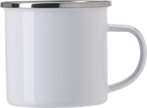 Caneca esmaltada (350 ml) Jamaal - White