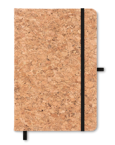 A5 cork notebook 96 lined Suber - Black