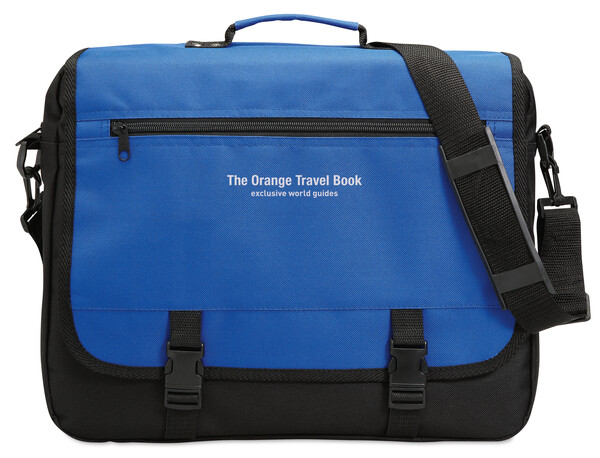 600D polyester document bag Flapa - Royal Blue