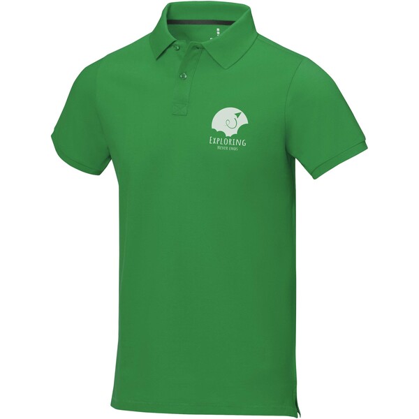 Polo de manga curta para homem de 200 g/m² Calgary - Verde feto / 3XL