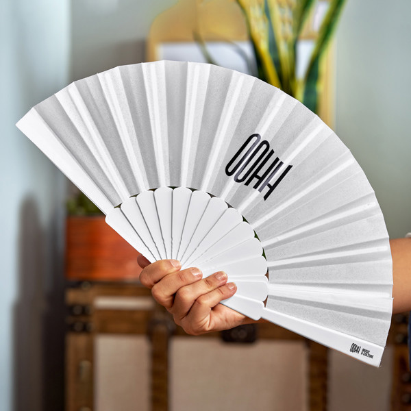 Albero Hand Fan Blue - Light Royal
