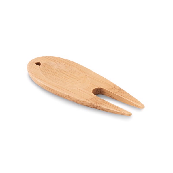 Bamboo golf divot tool Bogey