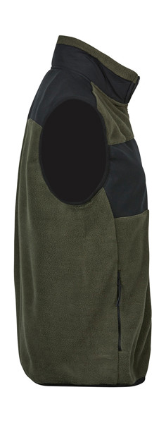 Mountain Fleece Bodywarmer - Deep Green / Black / S