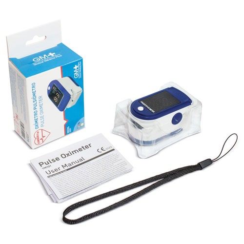 Prstni oksimeter, pulziometer, PP, 2 AAA bateriji
