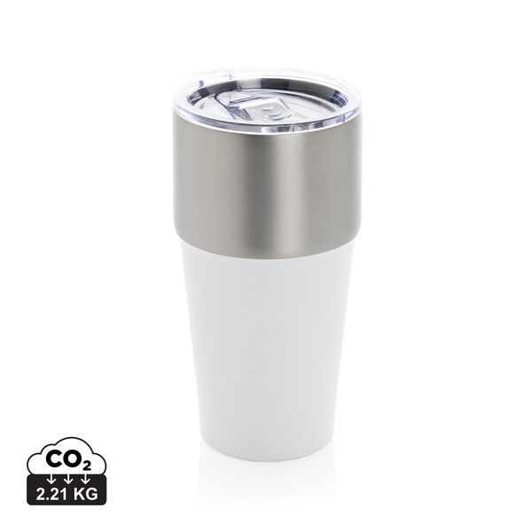 Termohrnček Fluid 500ml z RCS recyklovanej ocele - Biela