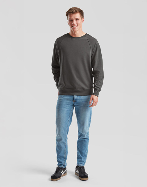 Lightweight Raglan Sweat - White / XL