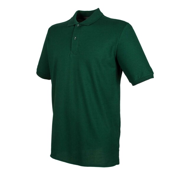 Men's Micro-Fine Cotton Pique Polo Shirt - Bottle / XS