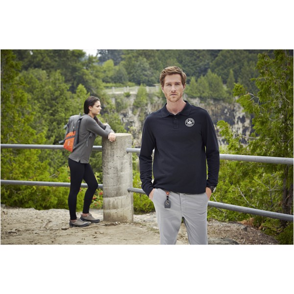 Polo manches longues homme Oakville - Marine / M