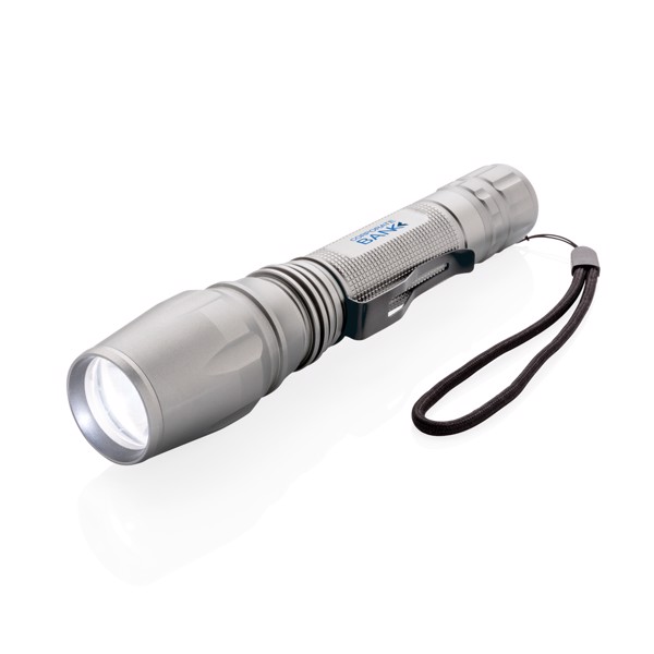 Xd Collection aluminium torch, 10W, 250 lumen - Grey / Black
