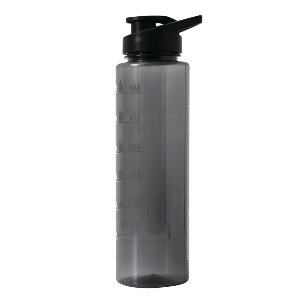 Sports Water Bottle Aqua Level - Black