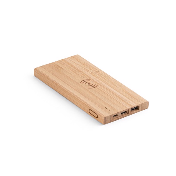 Bateria portátil em bambu - FITCH