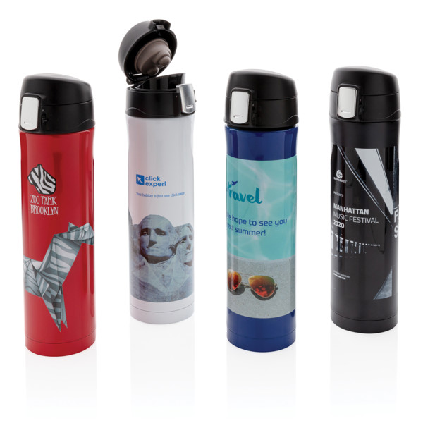 Bouteille 450ml EASY LOCK en plastique RCS - Bleu