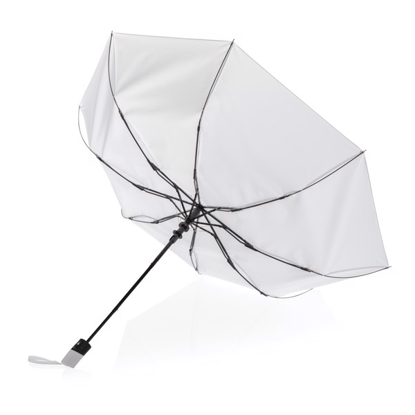 21" Impact AWARE™ RPET 190T mini paraply, automatisk åbning, hvid -