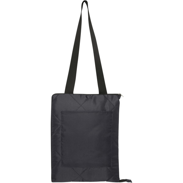 Clary GRS recycled polyester picnic blanket - Solid Black