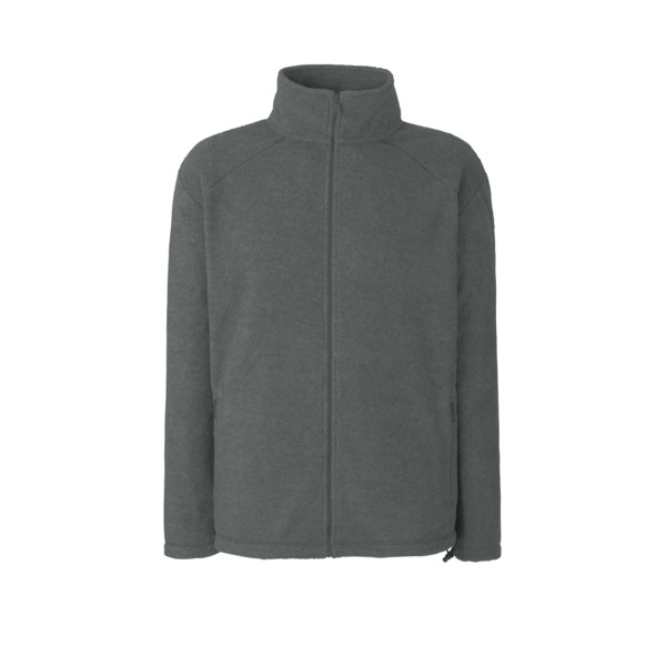 Casaco Polar Full Zip Fleece 300G - 100% Poliéster - Cinza Escuro / M
