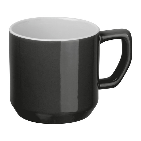 Keramický hrnček Kyiv 330 ml - Čierna