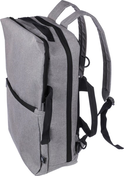 Mochila em poliéster rPET (300D) Mallory - Black