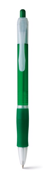 SLIM. Kuličkové pero s protikluzovým gripem - Zelená