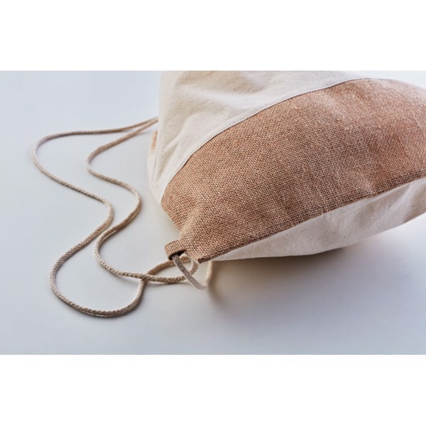 MB - Drawstring bag w/ jute details India