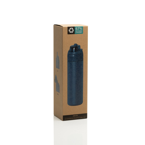 Bouteille étanche 720ml acier certifié RCS Omni Sip - Bleu Marine