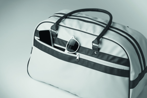 PU sports bag Nostalgic - White