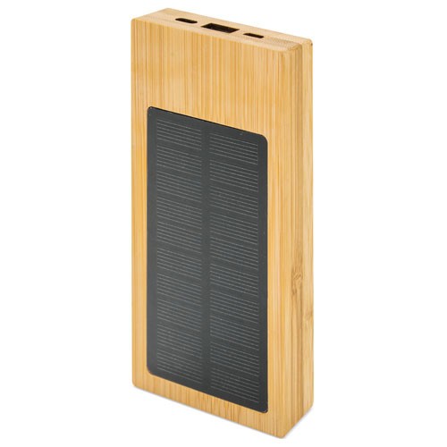 CARGADOR SOLAR DE BAMBU