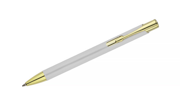 Ball pen GOLDEN - white