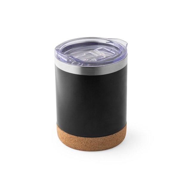 SOLBERG TUMBLER. Nerezový cestovní hrnek 400 ml - Černá