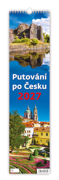 Nástěnný kalendář Putování po Česku 12 × 48 cm