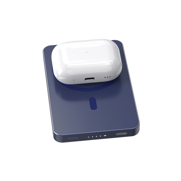 Powerbank magnétique 5000 mAh et 15W Urban Vitamin Marin - Bleu