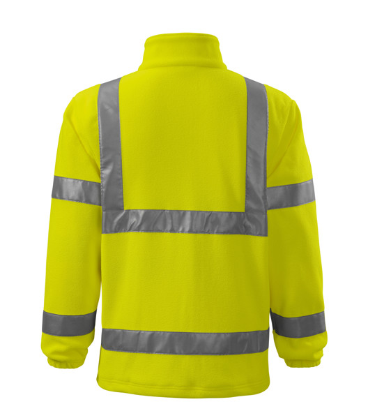 Fleece Unisex Rimeck® Hv Fleece Jacket - Fluorescenčná Žltá / 2XL