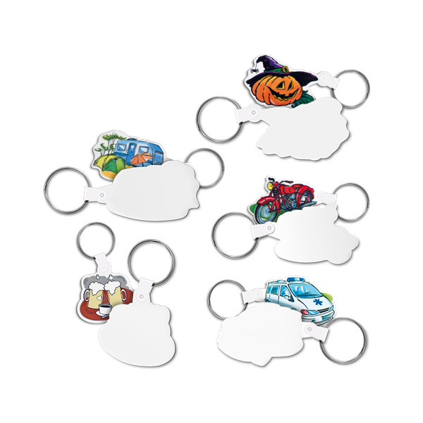 THEMED RIGID KEY-RING - AMBULANCE / Blanc