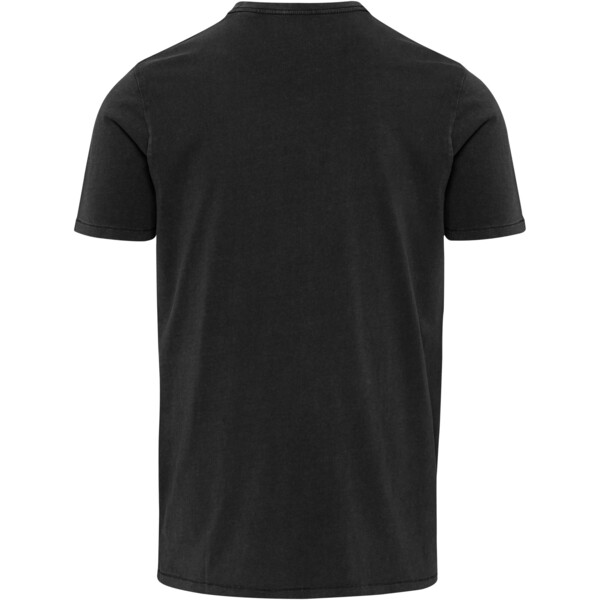 Nanaimo 160 g/m2 gewassen heren T-shirt met korte mouwen - Zwart / M