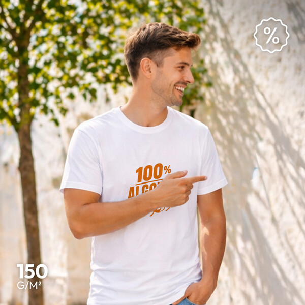 T-shirt de Algodão Branca