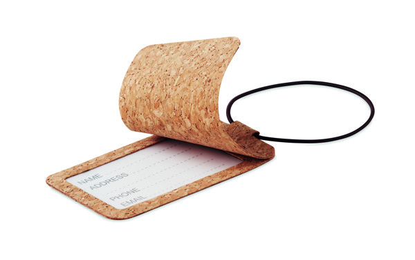 Cork luggage tag Ovalis