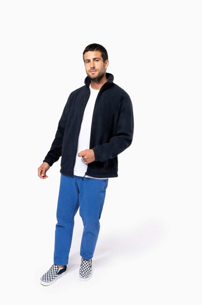 Unisex Microfleece Elasticated Jacket - Dark Grey / XS