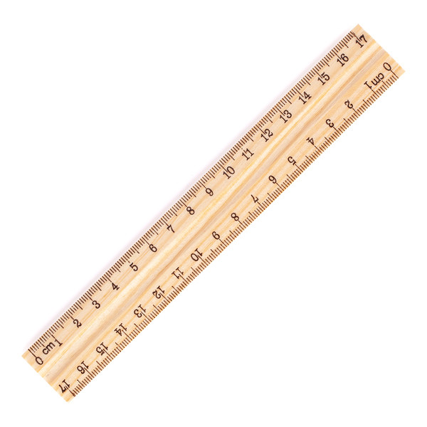 Simple pencil and ruler set