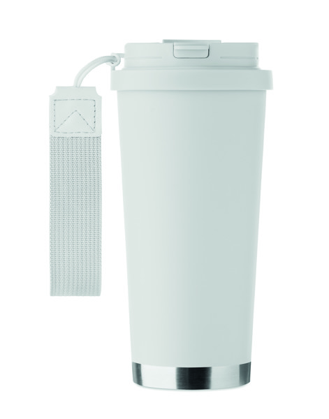 Double wall tumbler 500ml Topaz Large - White
