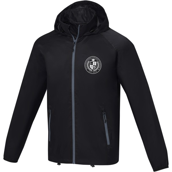 Dinlas men's lightweight jacket - Solid Black / XL