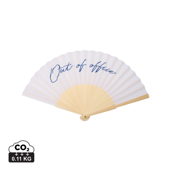 VINGA Out of office hand fan - White / Navy